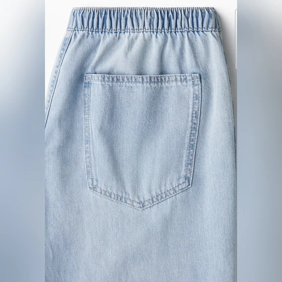 NWT H&M Blue Pull On Jeans Size S - Picture 4 of 7